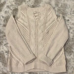 Peek a boo shoulder Aeropostale sweater